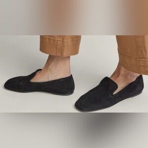 EVERLANE THE DAY LOAFER ITALIAN LOAFER IN BLACK SUEDE SIZE 7
